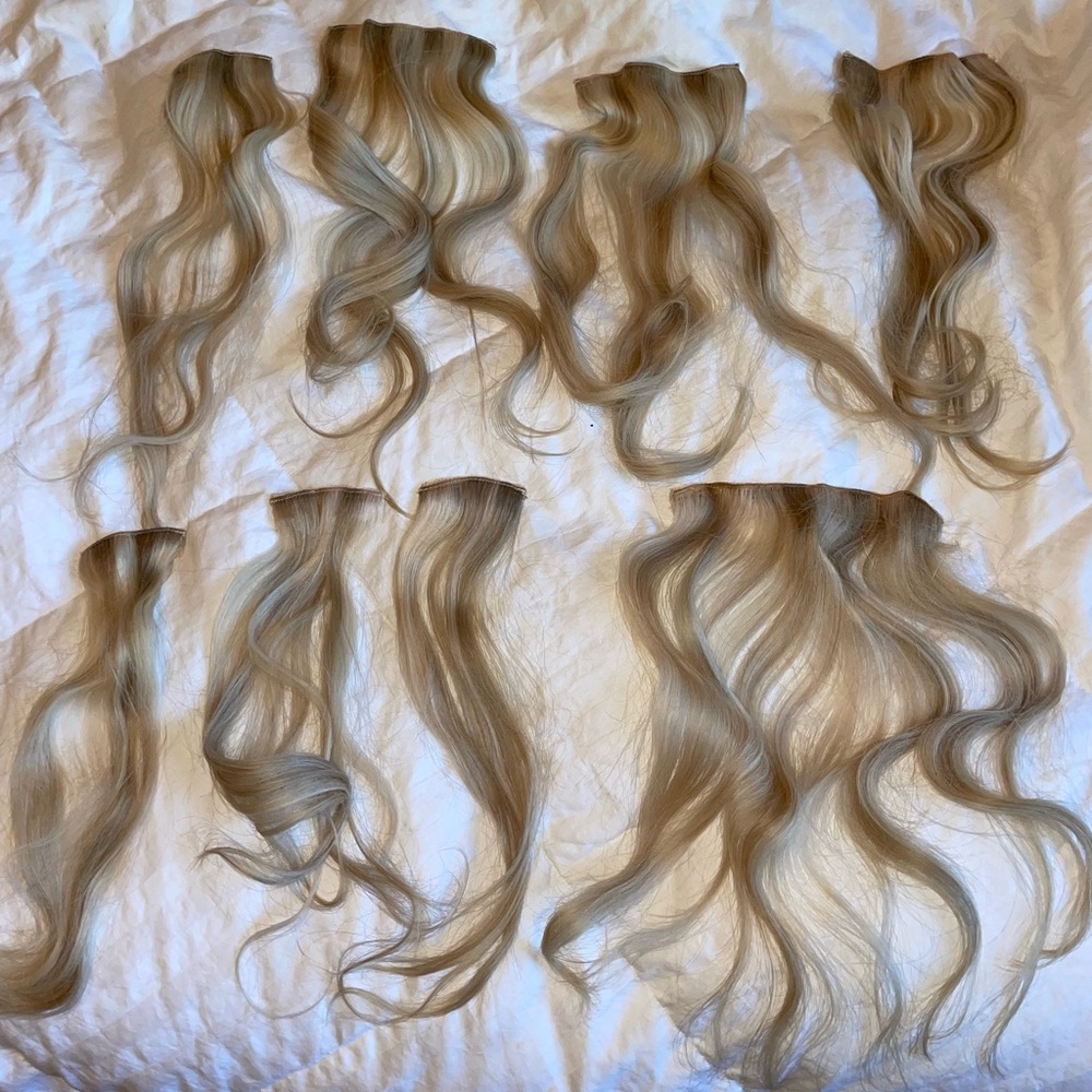 Remy hair clip in extensions